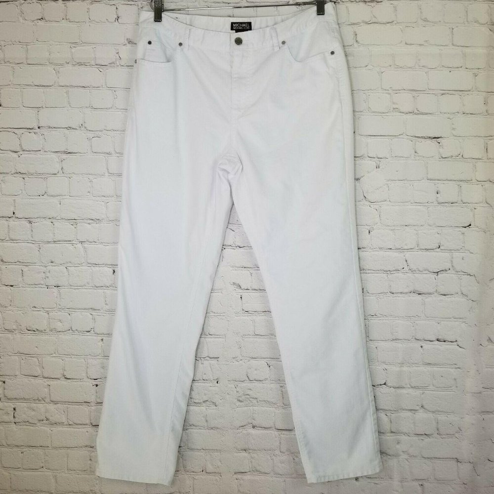 Michael Kors White Jean 36x32 Classic Straight Leg